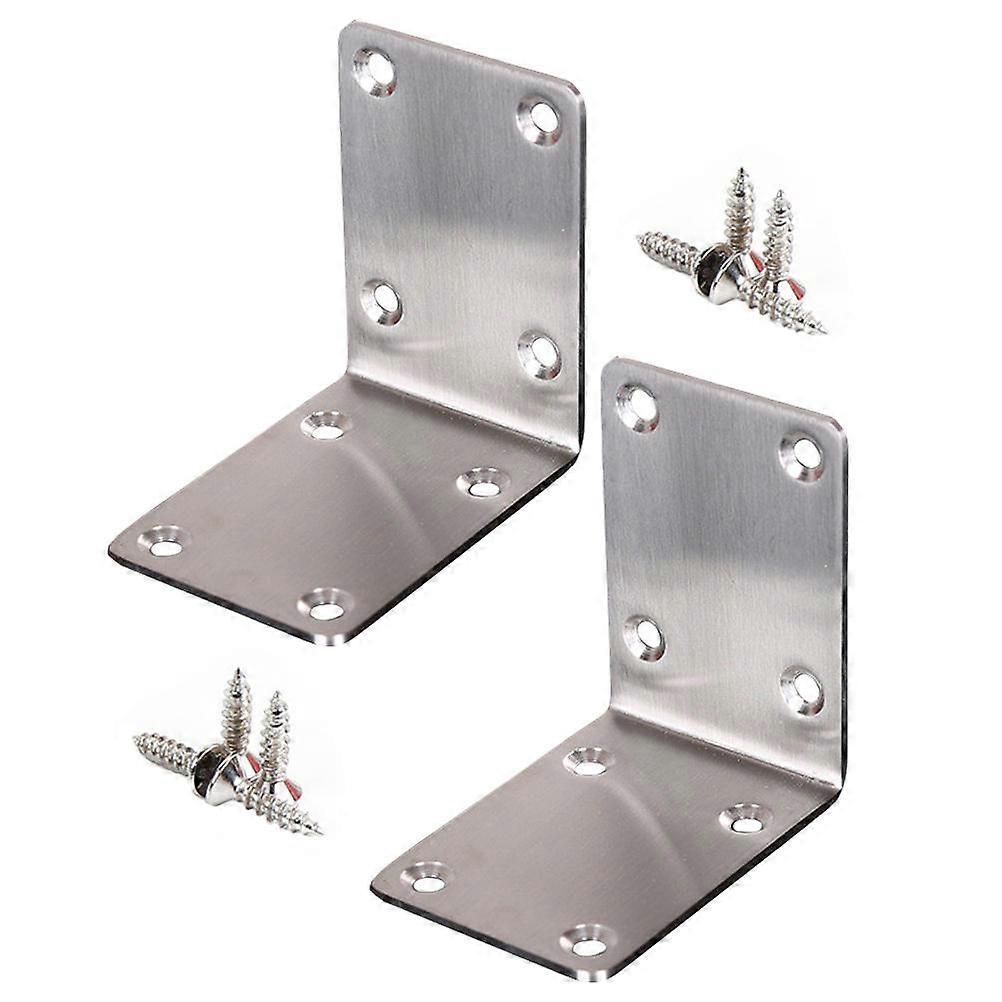 Corner Shelf Support Heavy Duty Brackets Desktops 7X7CM 2Pack