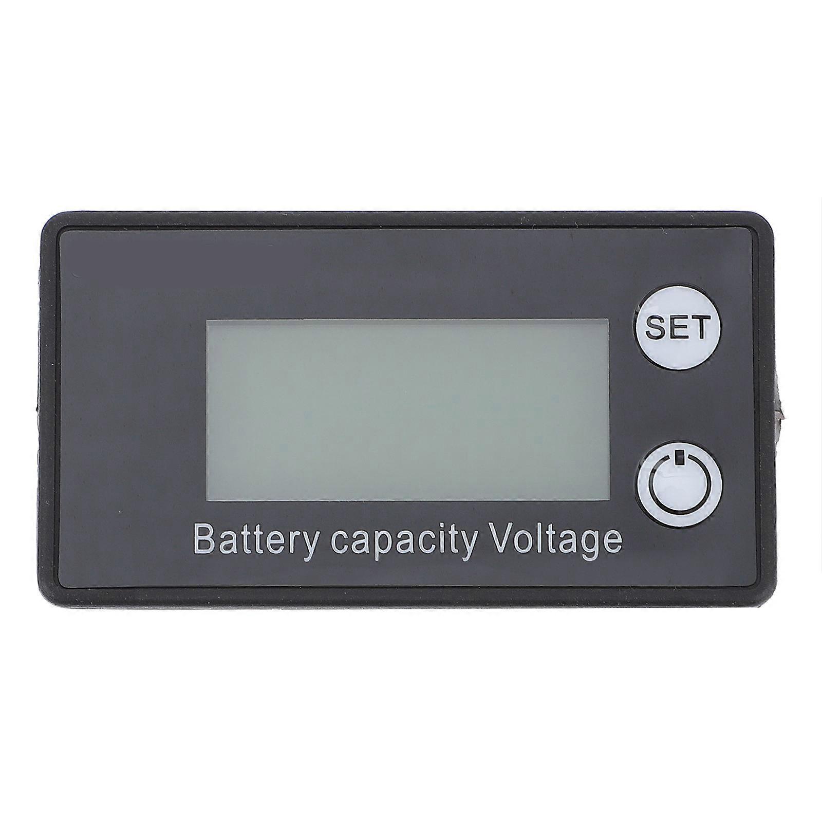 LCD Digital Display Voltage Meter For Electric Vehicles 6.3X3.3cm Power Status Monitoring 1Pack