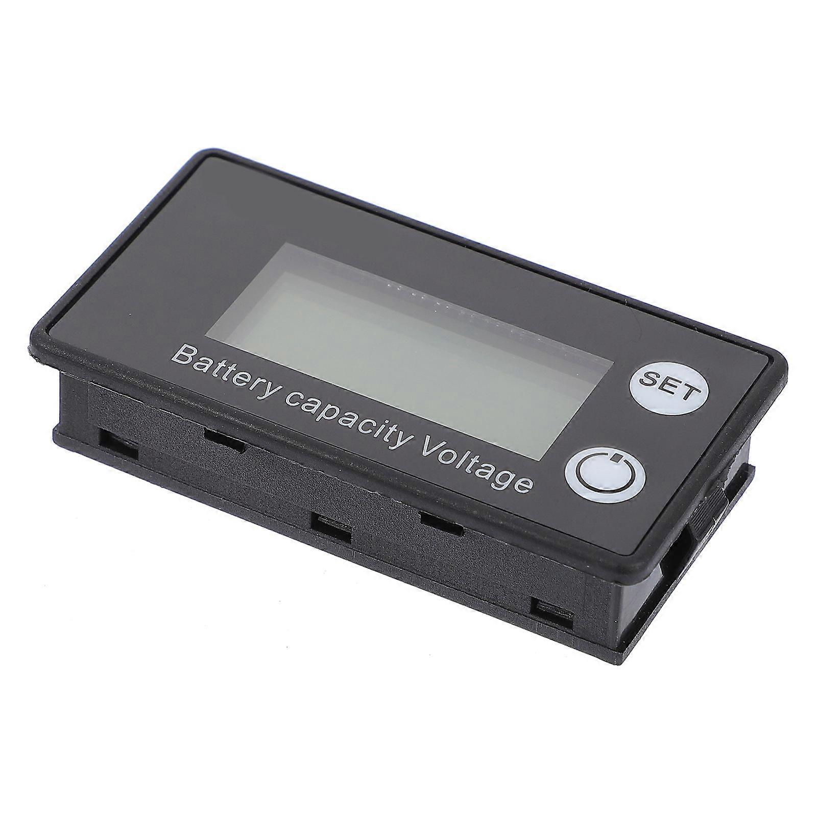 LCD Battery Voltmeter with Power Indicator Display for Home, Office, and Garden Equipment Voltage Testing