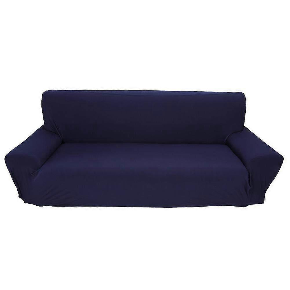 Pure Stretch Sofa Slipcovers with Free Pillowcase - Pet-Friendly Couch Covers for 3-Seater Sofas in Blue