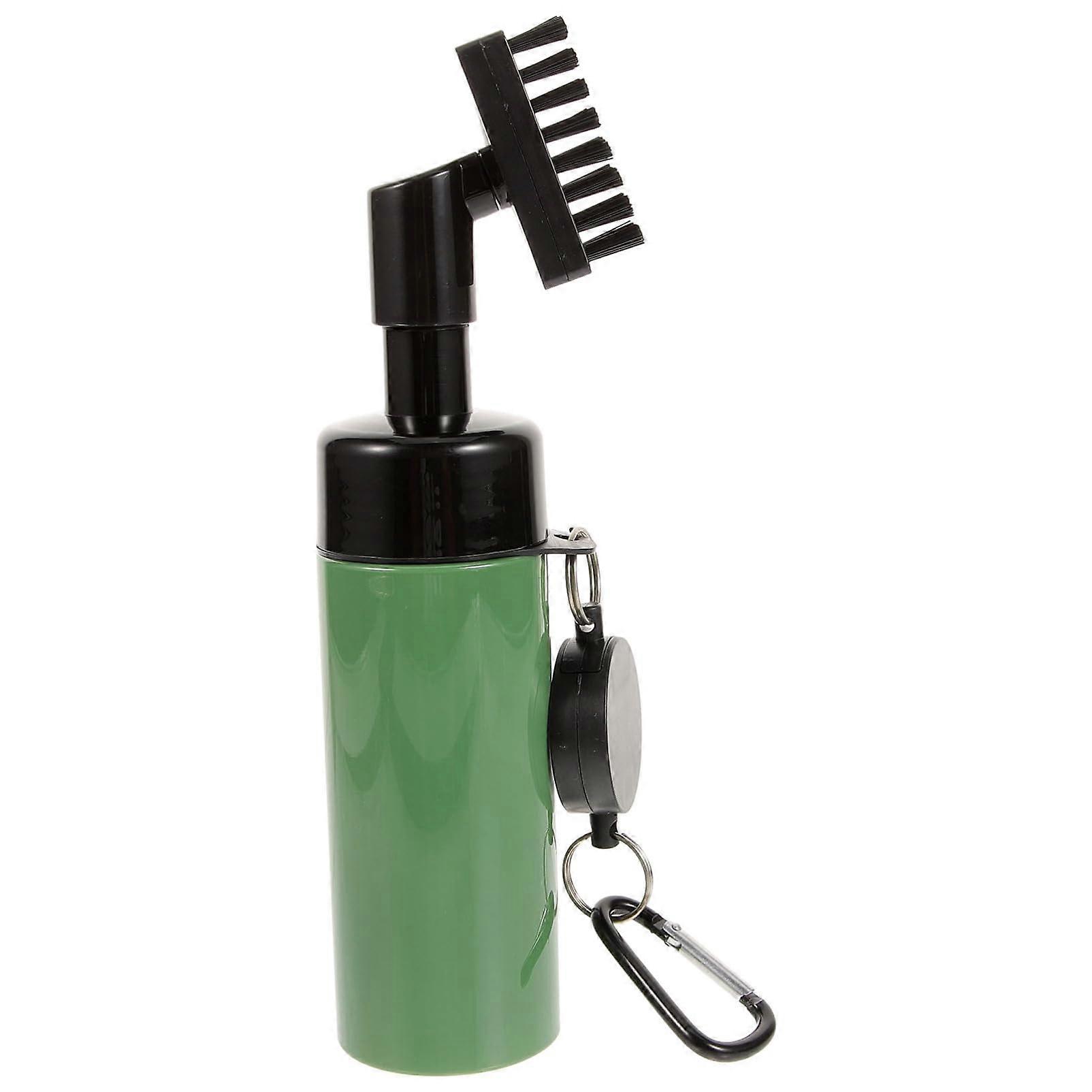 Golf Club Cleaner With Sprayer And Brush, Portable Green Cleaning Tool For Golf Enthusiasts, Easy Handling, Drawstring
