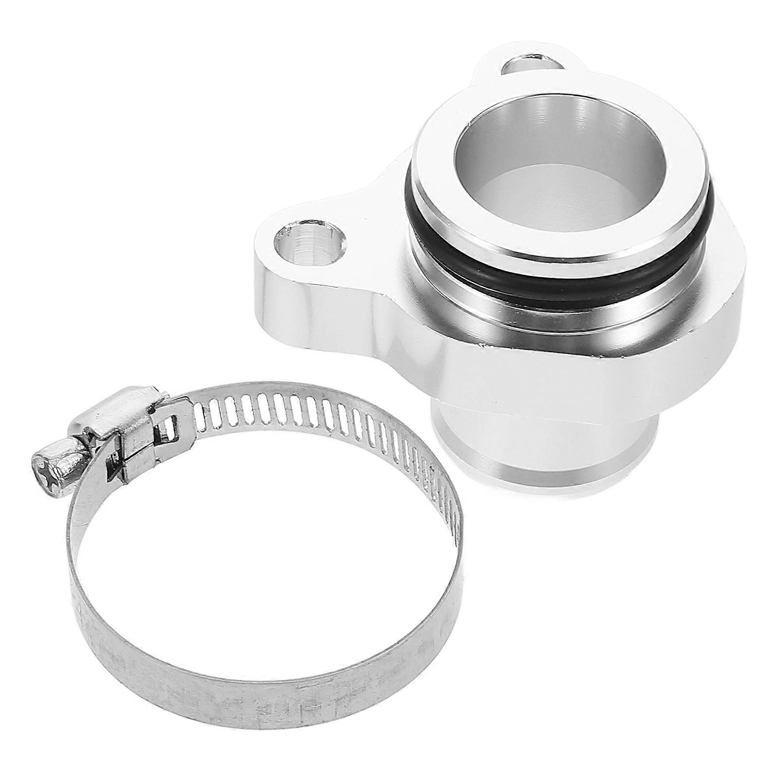 Car Water Hose Fitting Replacement for Engine Cooling with Clamp Silver