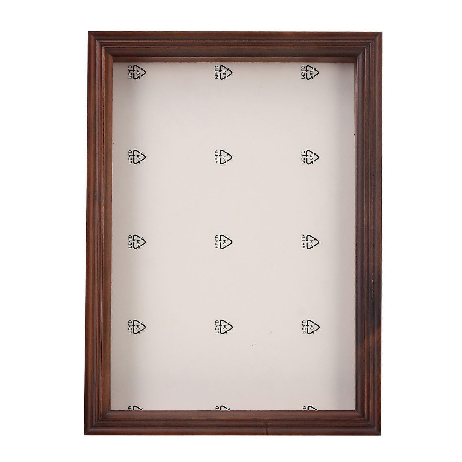 Dried Flowers Presentation Box For Home Decor Coffee Color A4 Size Shadow Frame 33x24.5x4.5cm 1Set
