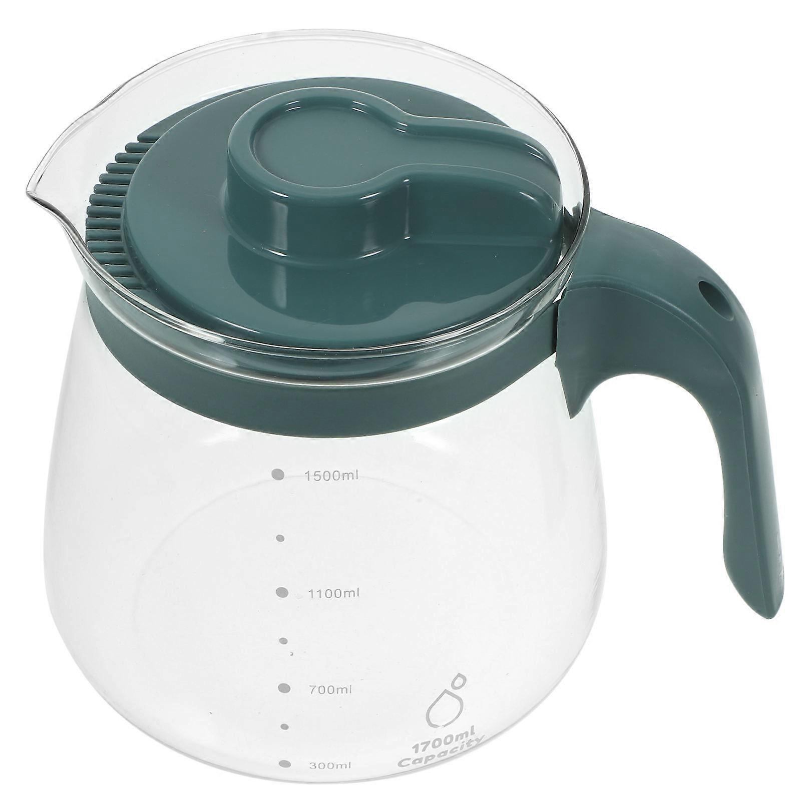 Large Capacity Glass Teapot Set with Shaped Spout Design for Cold Tea, Juice, and Beverages Easy to Clean Home Tea Maker