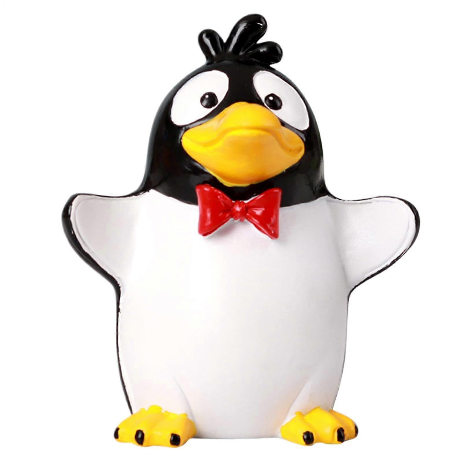 Resin Penguin Glasses Stand for Desk Elegant Jewelry Organizer for Nightstands