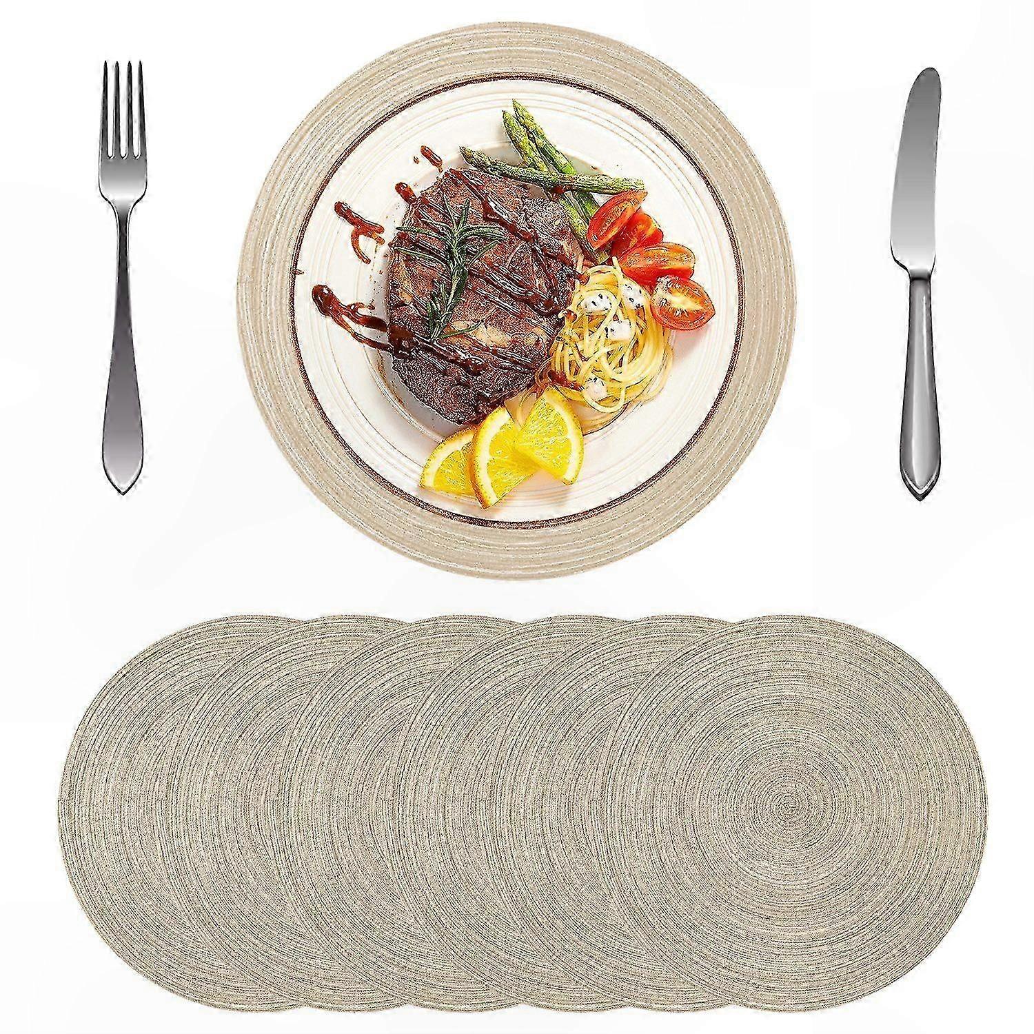 Stylish 38 cm Table Placemats, Durable Quality Design for Home Dining Decor