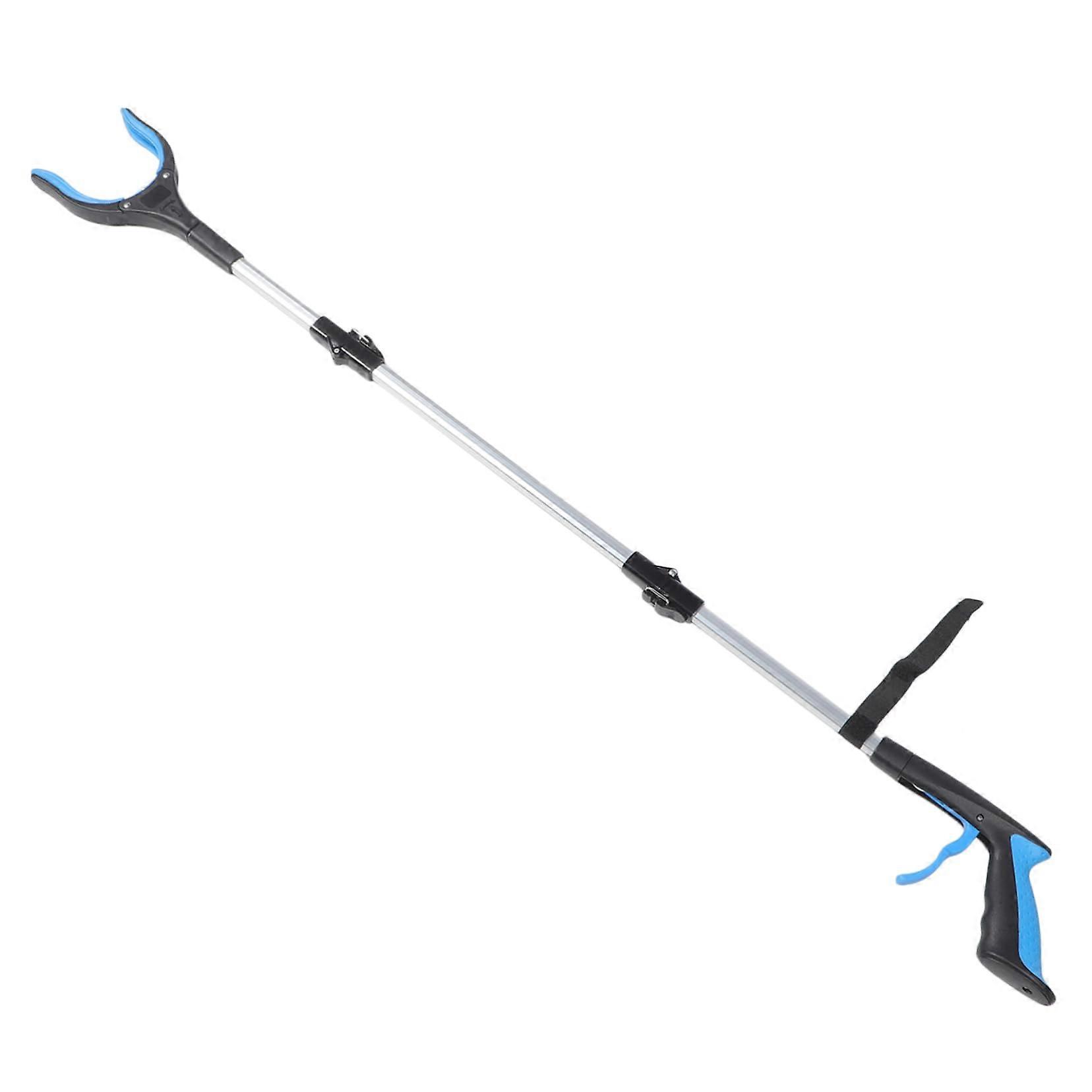 Rubbish Collection Tool, Rubbish Collector, Upper Tool, Foldable Gripper for Elderly, Grabber Tool 110x11cm Blue
