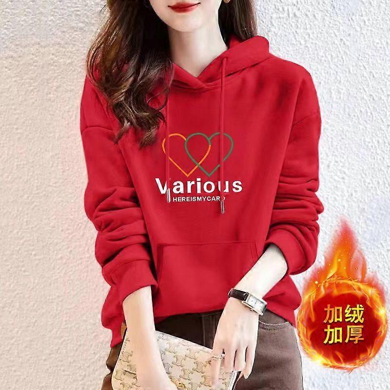 Pull d'automne Pull à capuche pour femmes Haut pour femmes Printemps et automne Loisirs Tout assorti Style occidental Sweat à capuche Mode