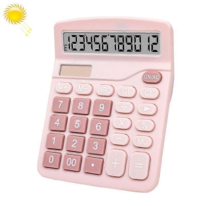 12-Digit Large Screen Solar Dual Power Calculator