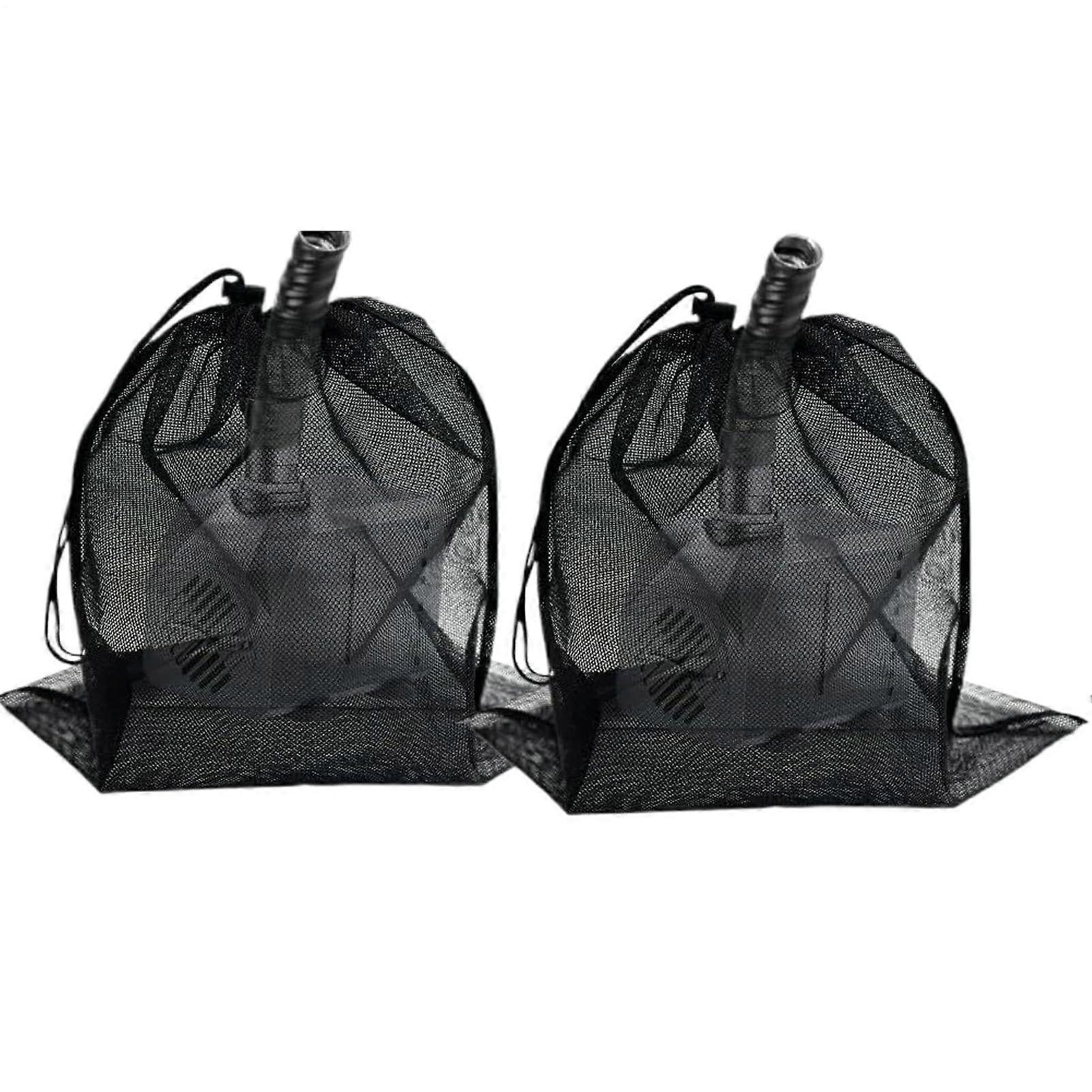 Pond Pump Filter Bag Large Mesh 2-Pack Outdoor Use Weatherproof Filtration Accessories For Garden Yard Parks