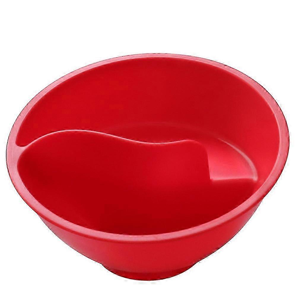 And Wet Separated Oatmeal Bowl Spiral Slide Partitioned Cereal Bowl Lazy Snack Bowl BPA-free Breakfast Plates Tray Tableware