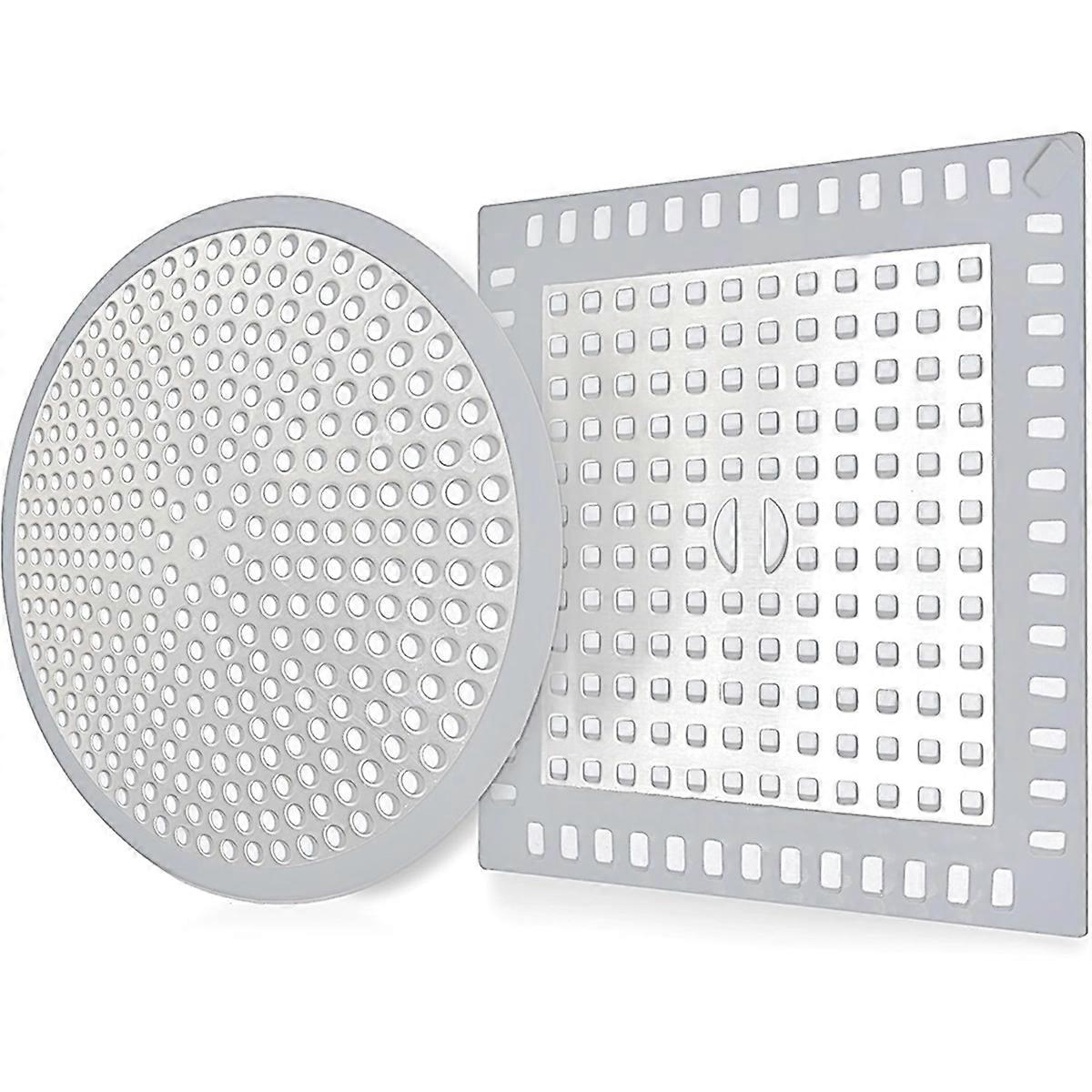 Shower Drain Hair Catcher,2PCs Drain Hair Catcher,Shower Drain Cover/Filter, Bathroom/Kitchen Sink D