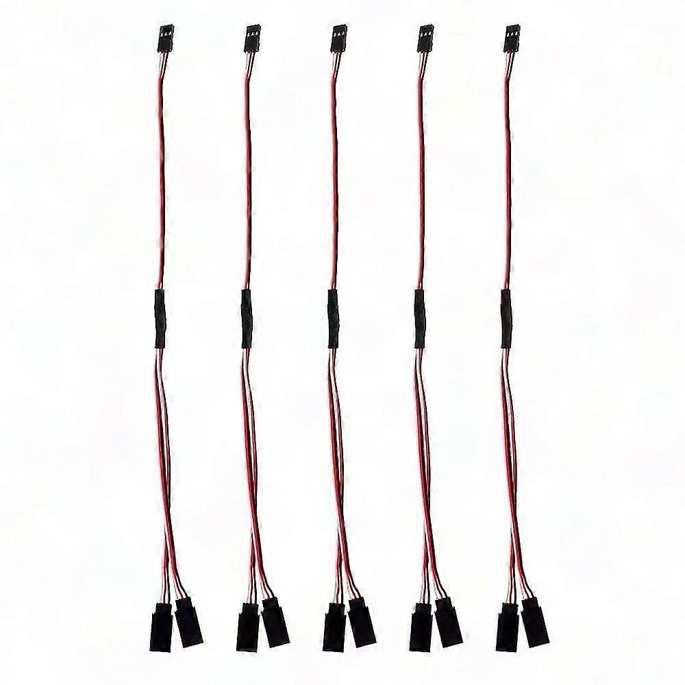 5pcs Y-Type Servo Extension Cable 300mm for RC Steering Linkage