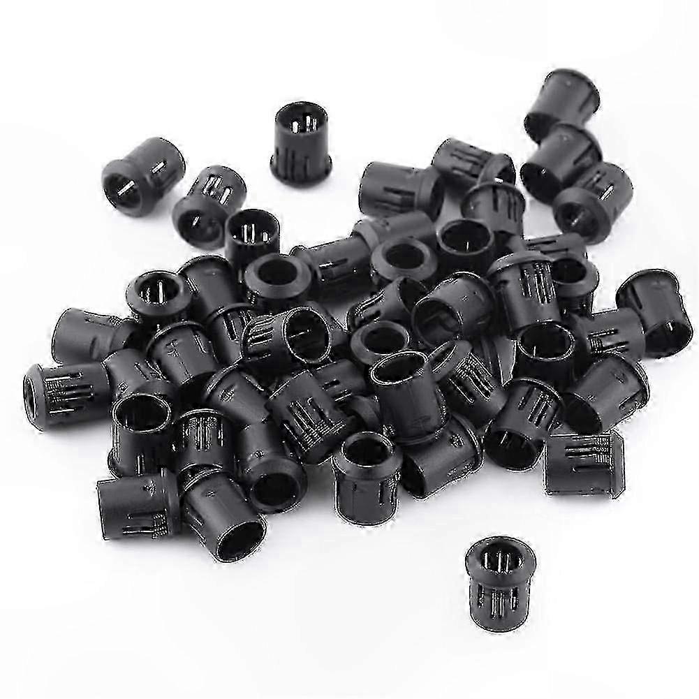 50 Pack Nylon LED Lamp Socket Holder, 8mm Bezel Mount Diode Clip for Durable Lighting Solutions hwy