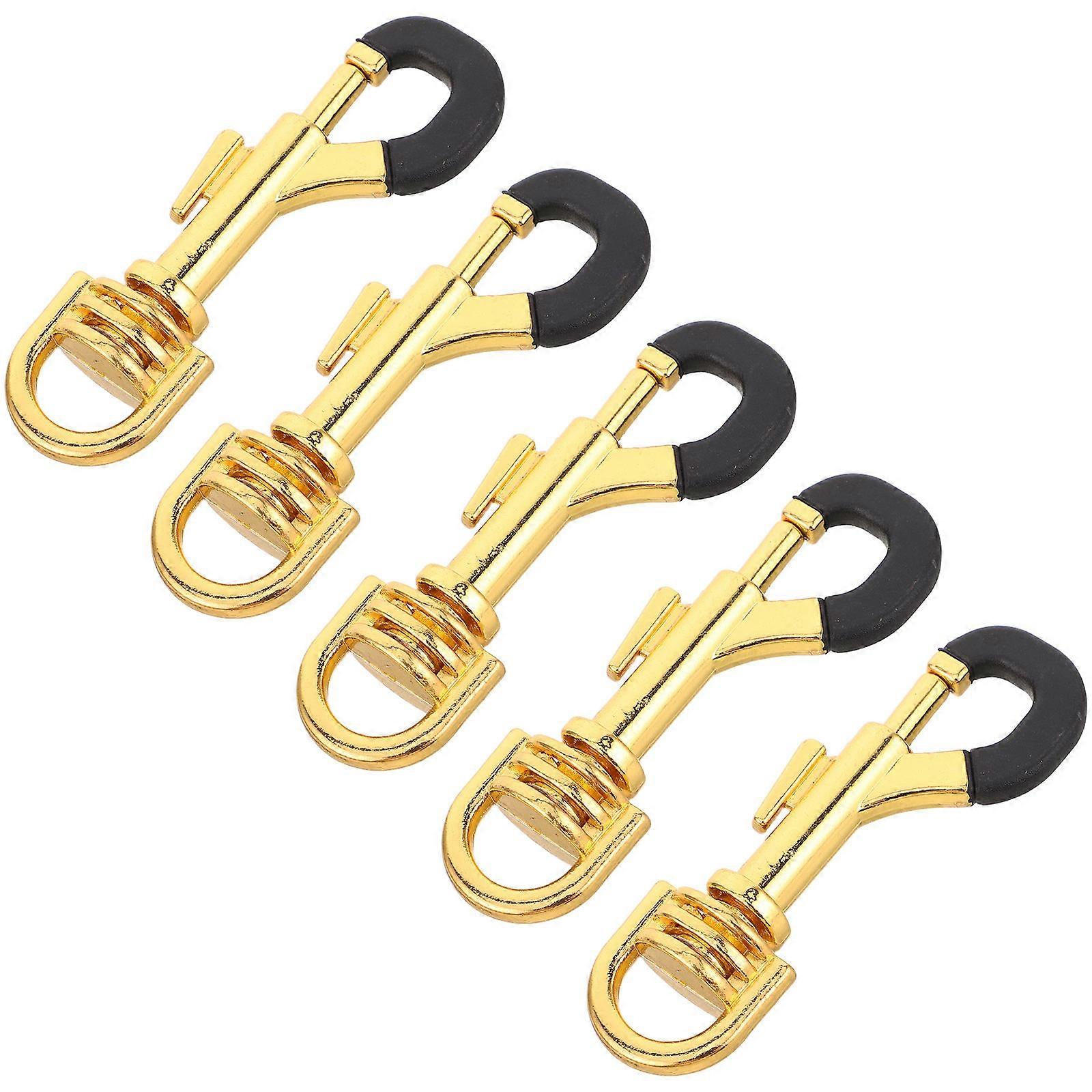Saxophone Accessories Neck Strap Hardware Rectangular Metal Secure Attachment Stage Performance 5Pcs