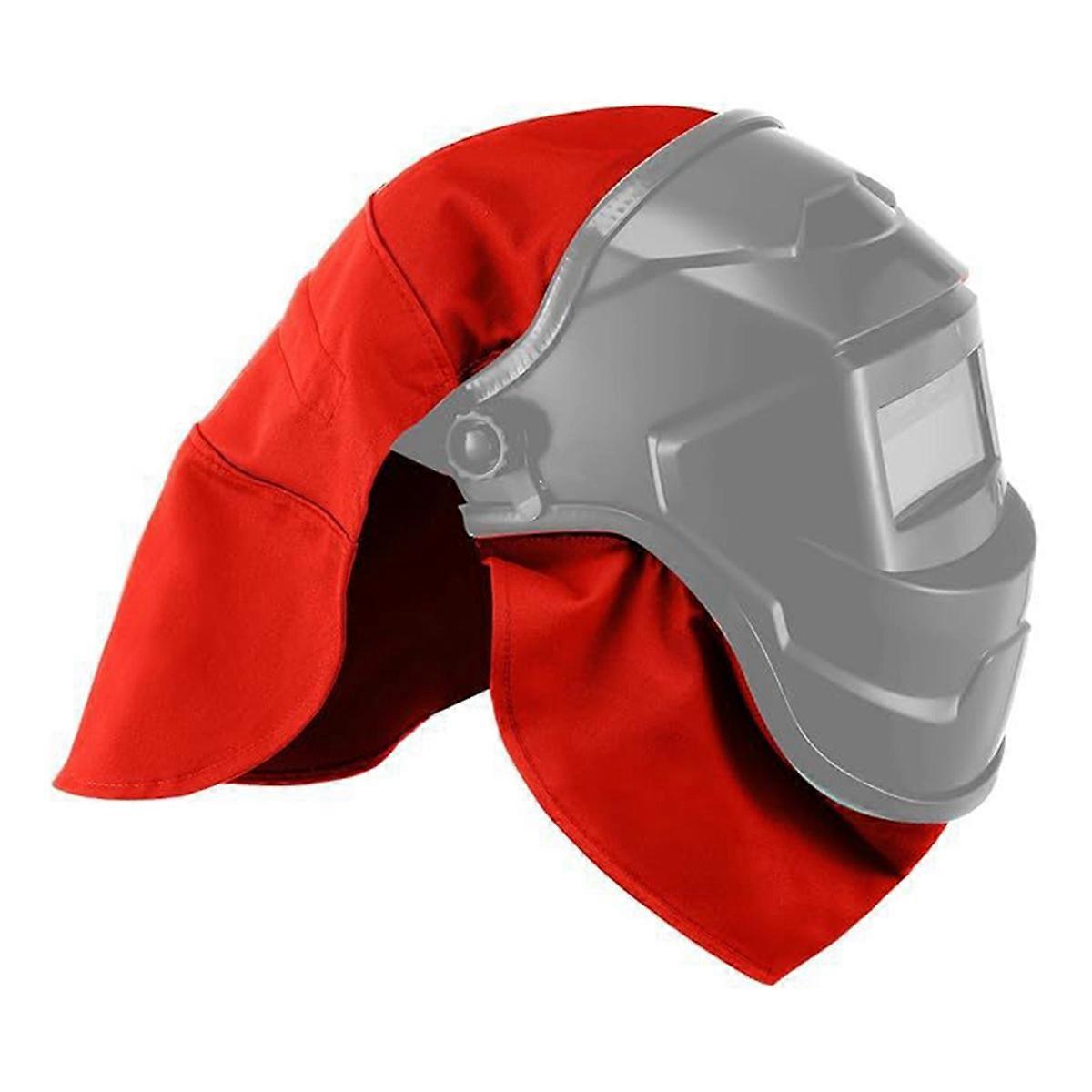 2Pcs Welding Helmet Cover and Helmet Bib Set, Welding Accessories B