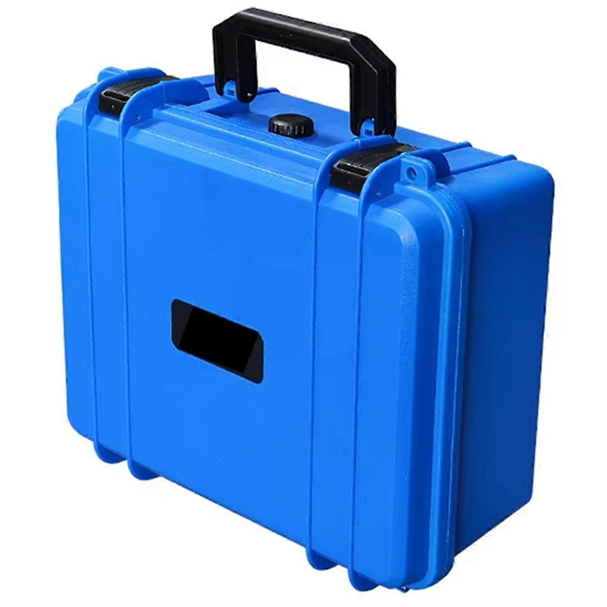 Portable Suitcase Thicken Plastic Hard Case with Sponge Blue