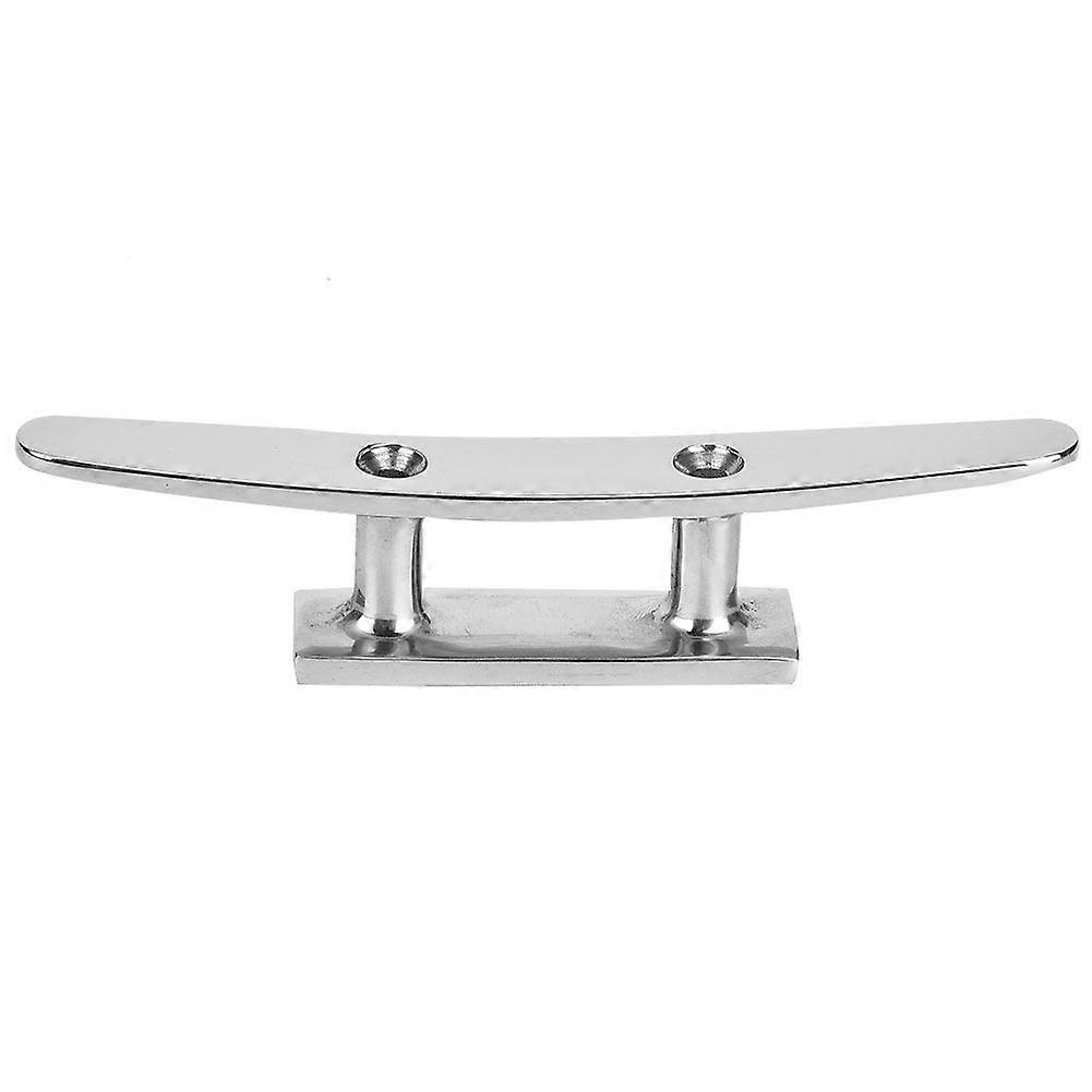 Stainless Steel Base Cleat Mirror Polished Boat Accessory Base Cleat Marine Rope Base(6in)