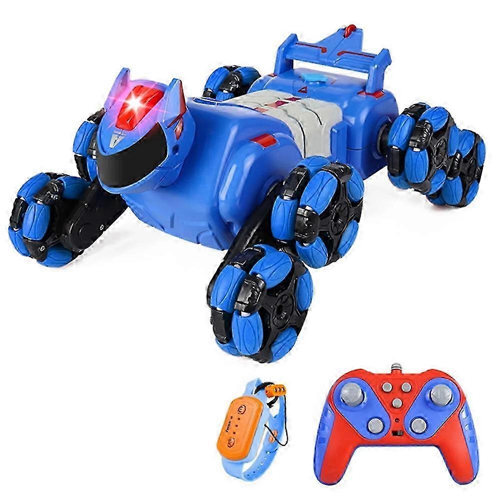 RC Stunt Car 2.4G Gesture Sensing Vehicle Electric Toy Blue