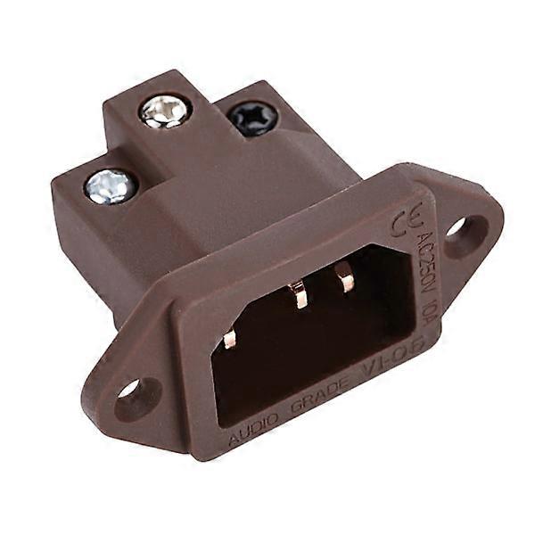 For Viborg Solder-Free 99.95% Pure Copper AC IEC Inlet (Brown Pure Copper), electrical components