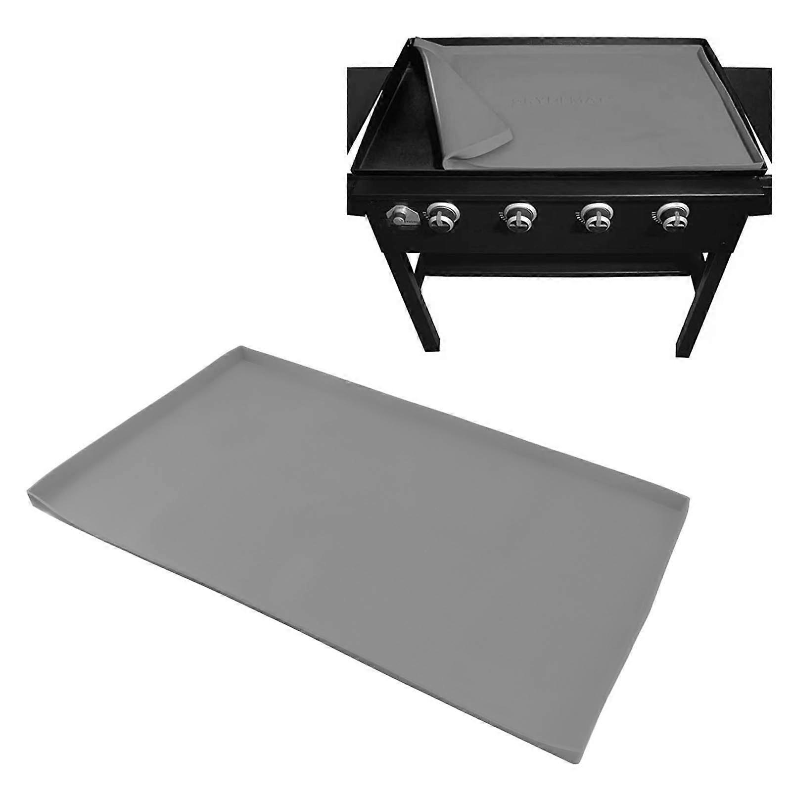 28 Inch Gray Silicone Griddle Mat Protective Grill Cover