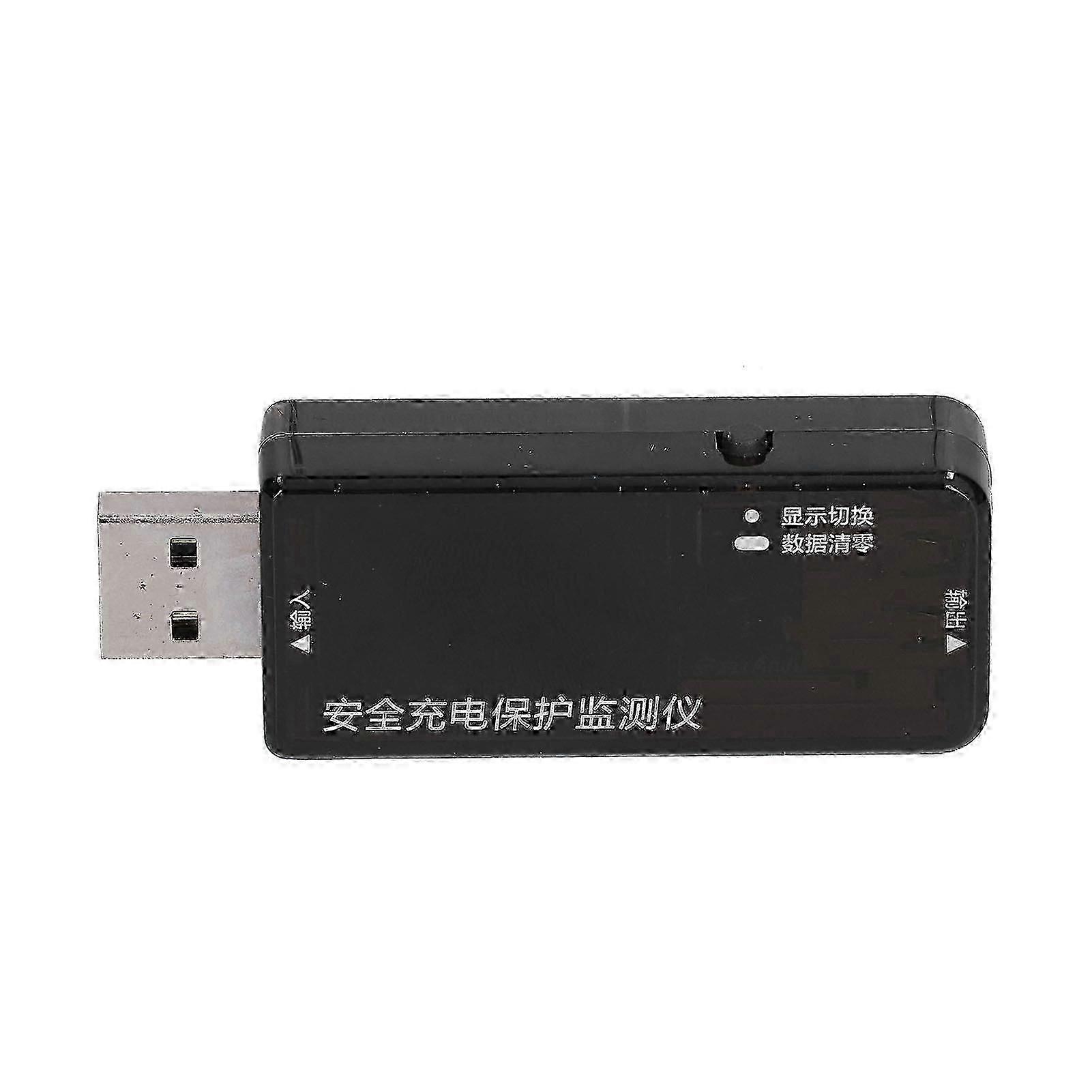 USB Tester Low Power Display Double Sided Pluggable Voltage Meter for Current Timing Data