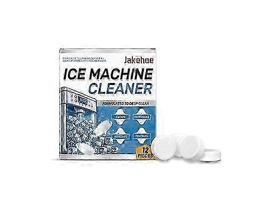 Ice Machine Cleaner & Descaler Tablets - 12-Pack Deep Cleaning Solution for Ice Makers | Limescale Remover, Deodorizing Formula | Efficient Descaling