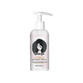 Elastina OUHOE Penteado encaracolado, cabelo cacheado fofo, reparação a seco, essência de cabelo cacheado, hidratação, modelagem e fixação