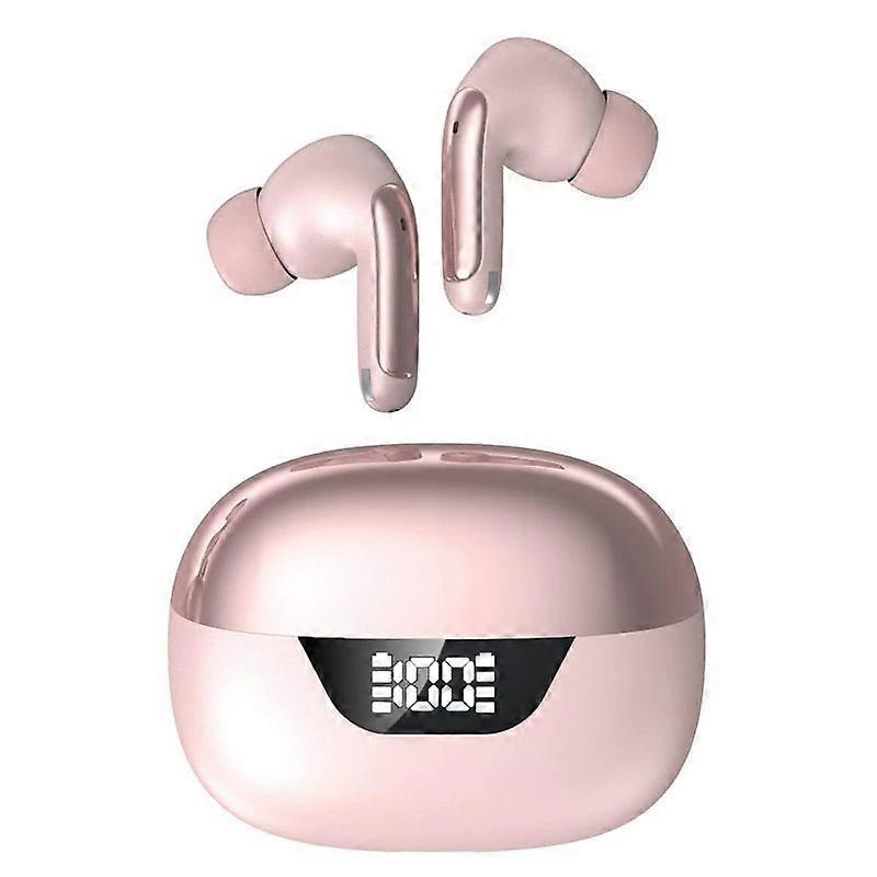 In Ear Wireless Earbuds with Bluetooth 5.3 LED Display IP7 Waterproof for Exercise Commuting and Outdoor Activities(Pink)