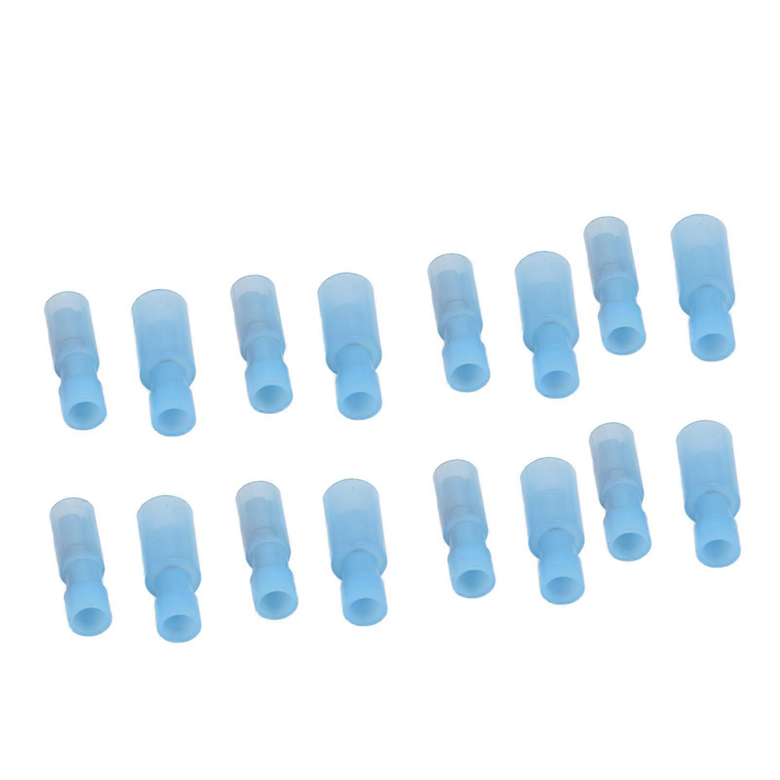 Nylon Fully Insulated Bullet Butt Terminals 1.5-2.5mm Blue