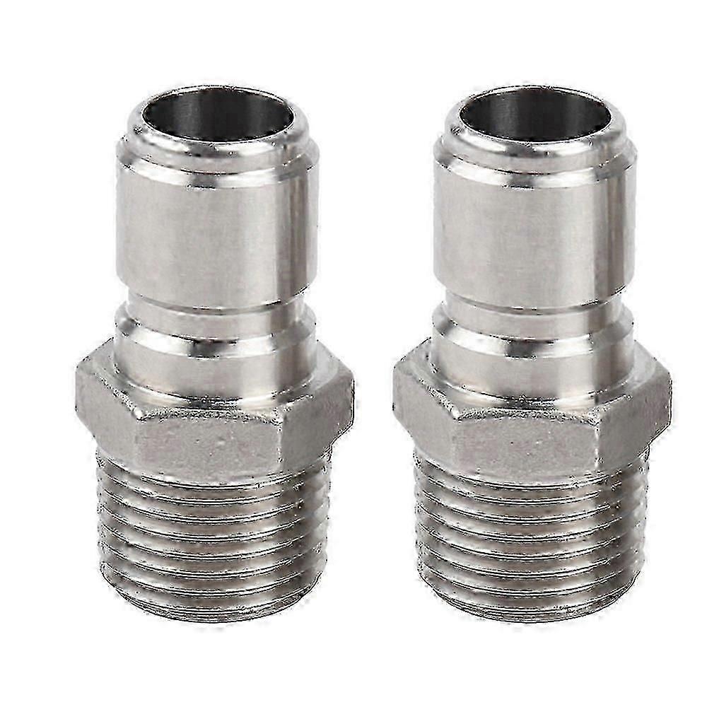 2 Pack Stainless Steel Male Quick Disconnect Fpt 1/2" Fitting Connector Homebrewing