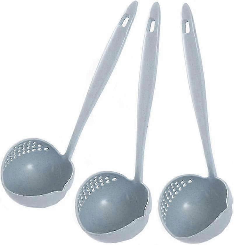 3 Pcs Kitchen Colander Blue