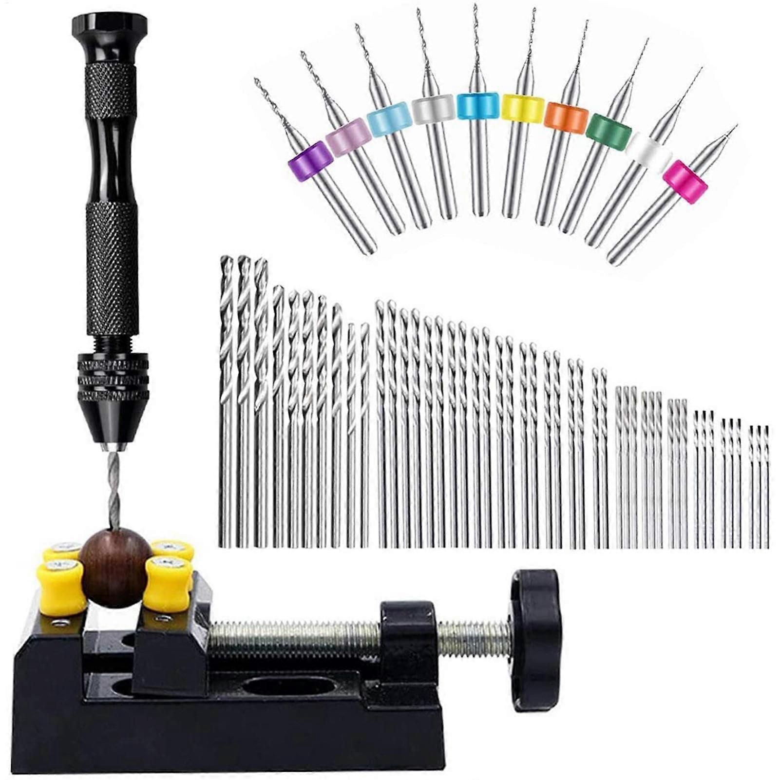 Portable Hand Drill Miniature Pin Drill Kit For Jewelry Making And Crafting Manual Drill Set With Resin Drilling Tools