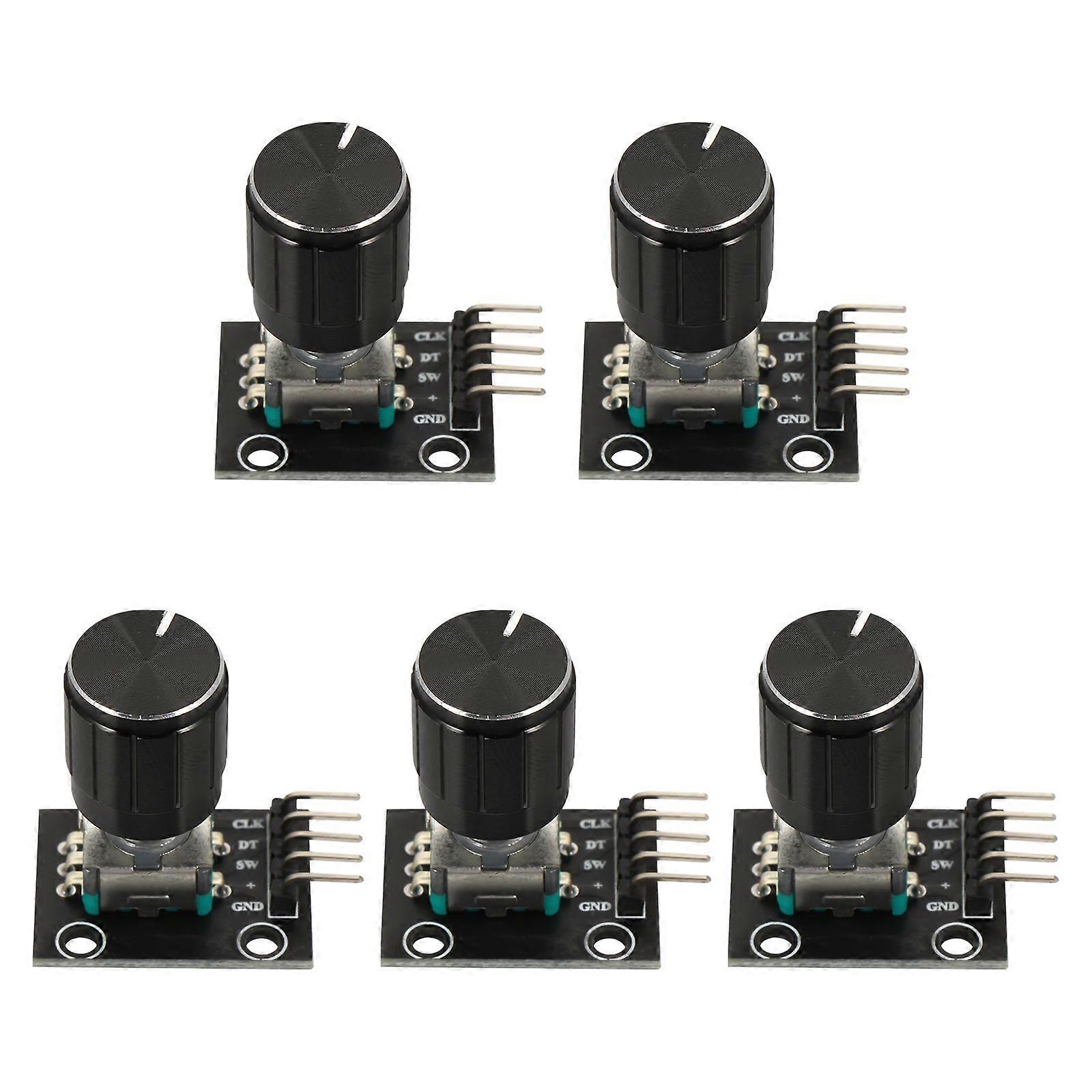 5 Pcs Rotary Encoder Module with Potentiometer Rotary Knob Electric Parts
