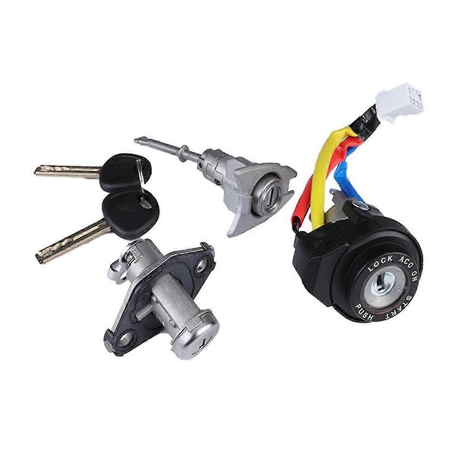 Car Ignition Switch Lock Set with 2 Keys for