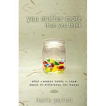The You Matter More Than You Think What A Woman Need To Know About The Differenc - Leslie Parrott