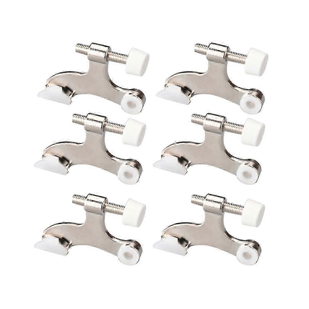 6pcs פין ציר ניקל צבע פקק דלת מתכוונן כבד ציר עם פגוש גומי כדי להפחית D