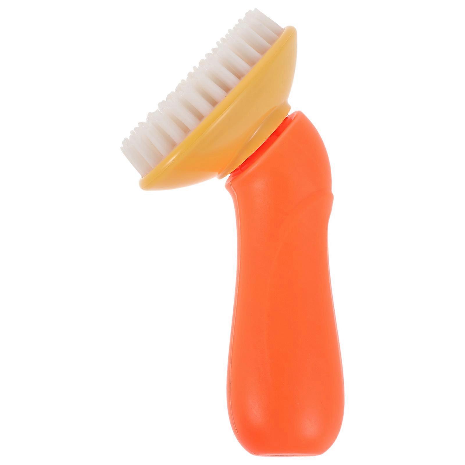 Dog Bath Brush Scrubber for Bath 5Pcs Orange Effective Deep Cleaning
