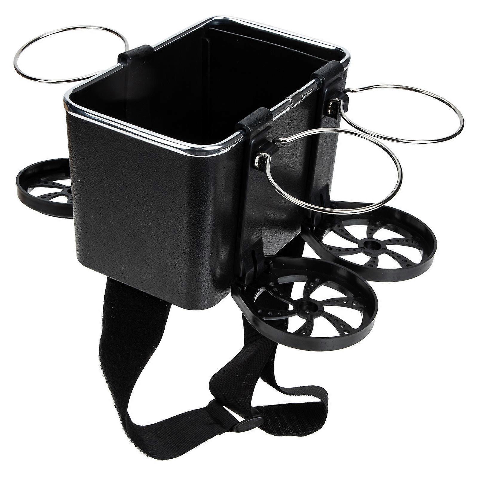 Car Storage Box Center Console Organizer with Cup Holder for Car Use