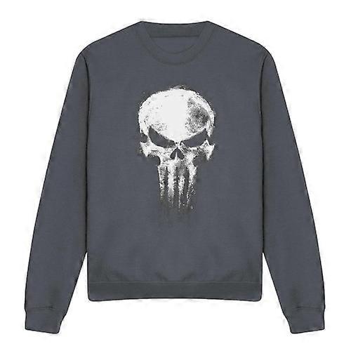Daredevil Unisex Adult Born Again Returns Punisher Skull Heather Sweatshirt