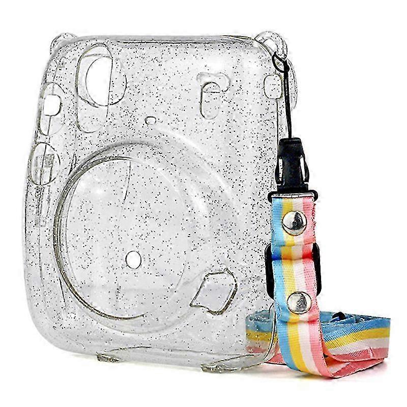 For Instax Mini 11 Crystal Transparent Protective Case Cover Bag for Fuji Fujifilm Instant Camera Bag for Instax Mini 11