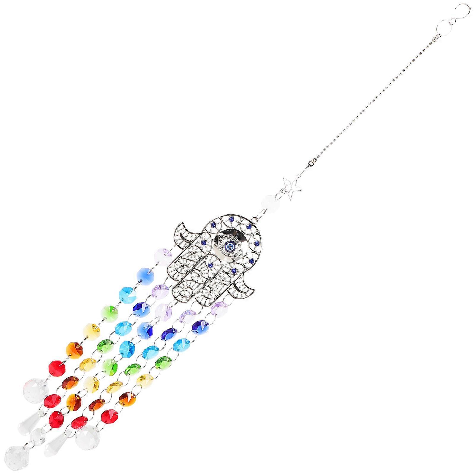 Evil Eye Decor Crystal Hanging Suncatcher for Home 2Pcs