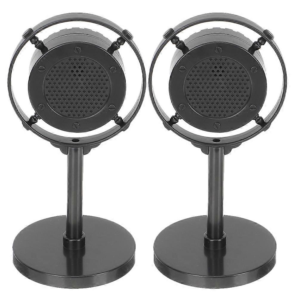 Simulated Microphone Model for Decoration 10Pcs Vintage Style Retro Prop