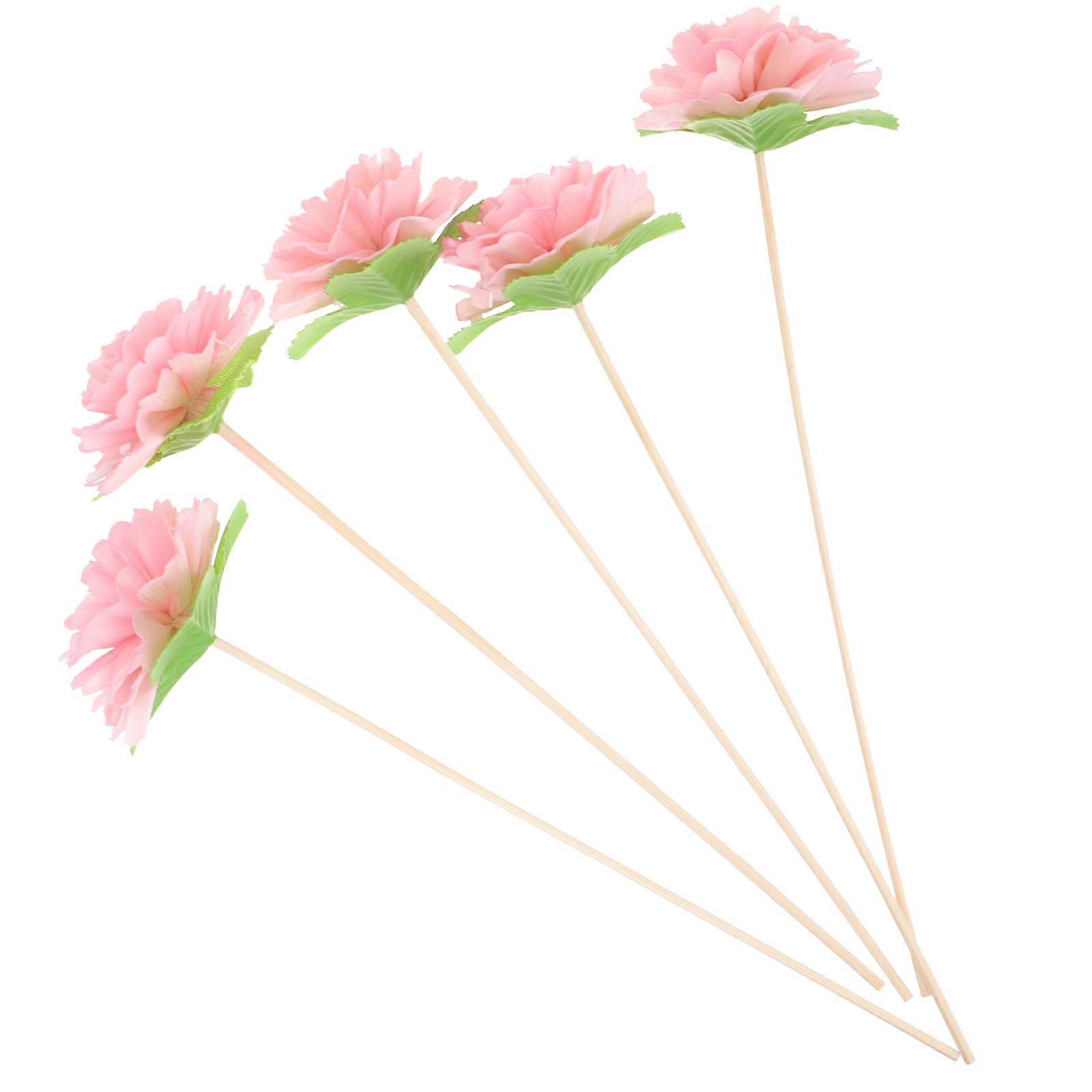 Aromatherapy Sticks Reed Diffuser for Home Use 10Pcs Pink Flowers