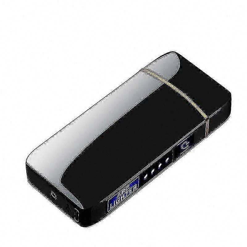 2024 Metallic USB Windproof Jet Torch Twin Plasma Arc Lighter, Rechargeable Butane Gas Electric Cigar & Pipe Lighter