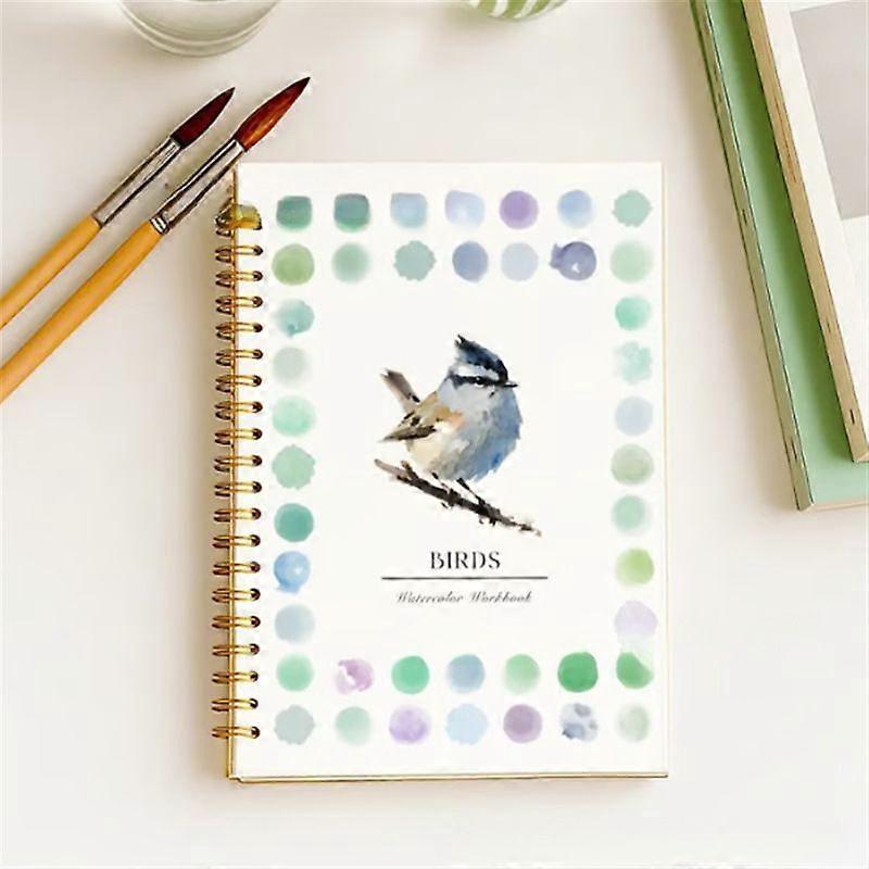 Garden Watercolor Workbook, Beginner Friendly Garden Water Color Paper with Step-by-Step Tutorials for Teens Adults Drawing Beginners