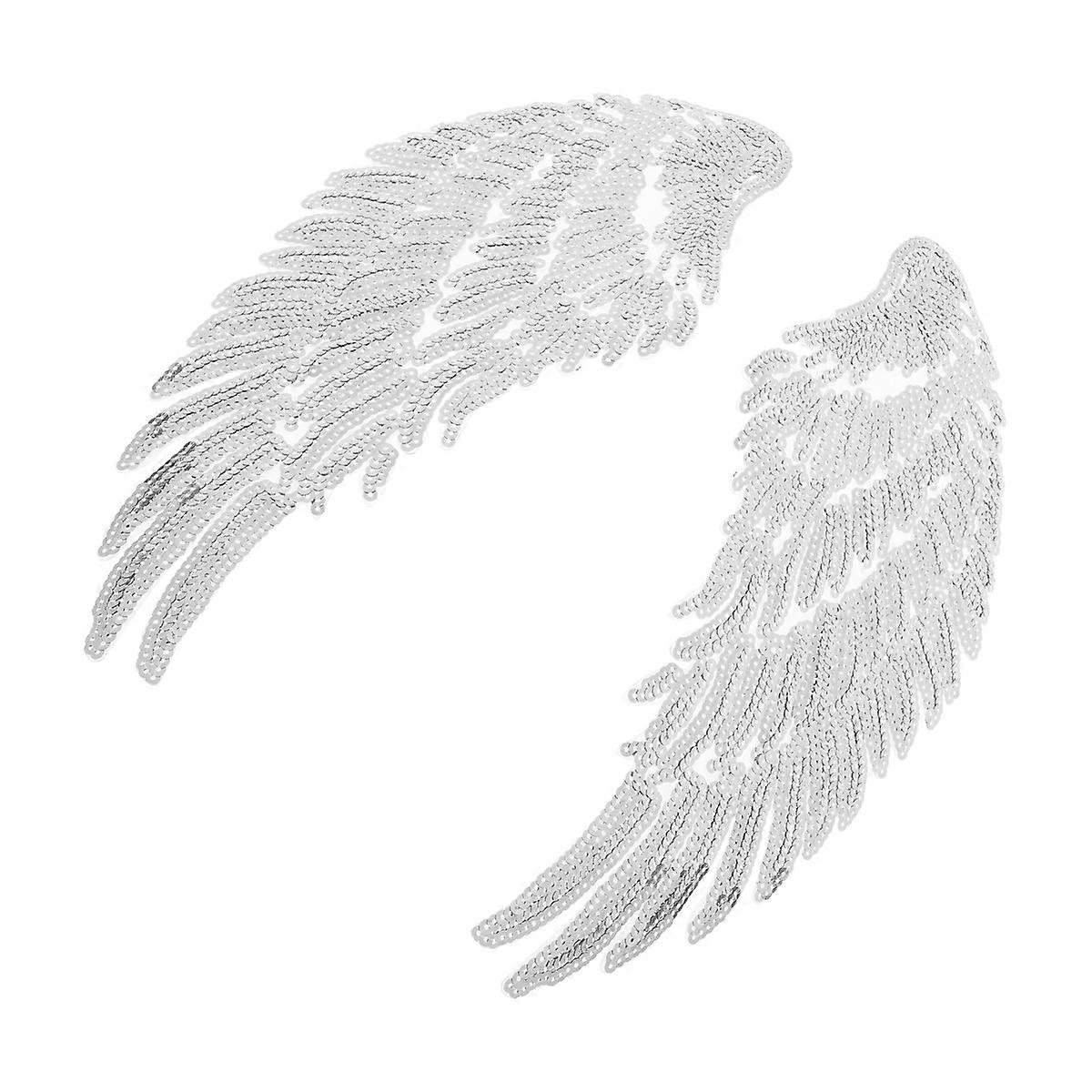 Sequin Wings Set Pair with Angel Wings Shape for Decoration Use