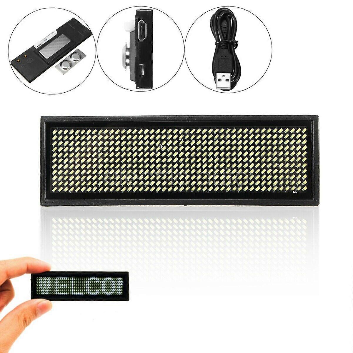 LED Bluetooth DIY Programmable Digital Message Board Scrolling Name Badge Sign C
