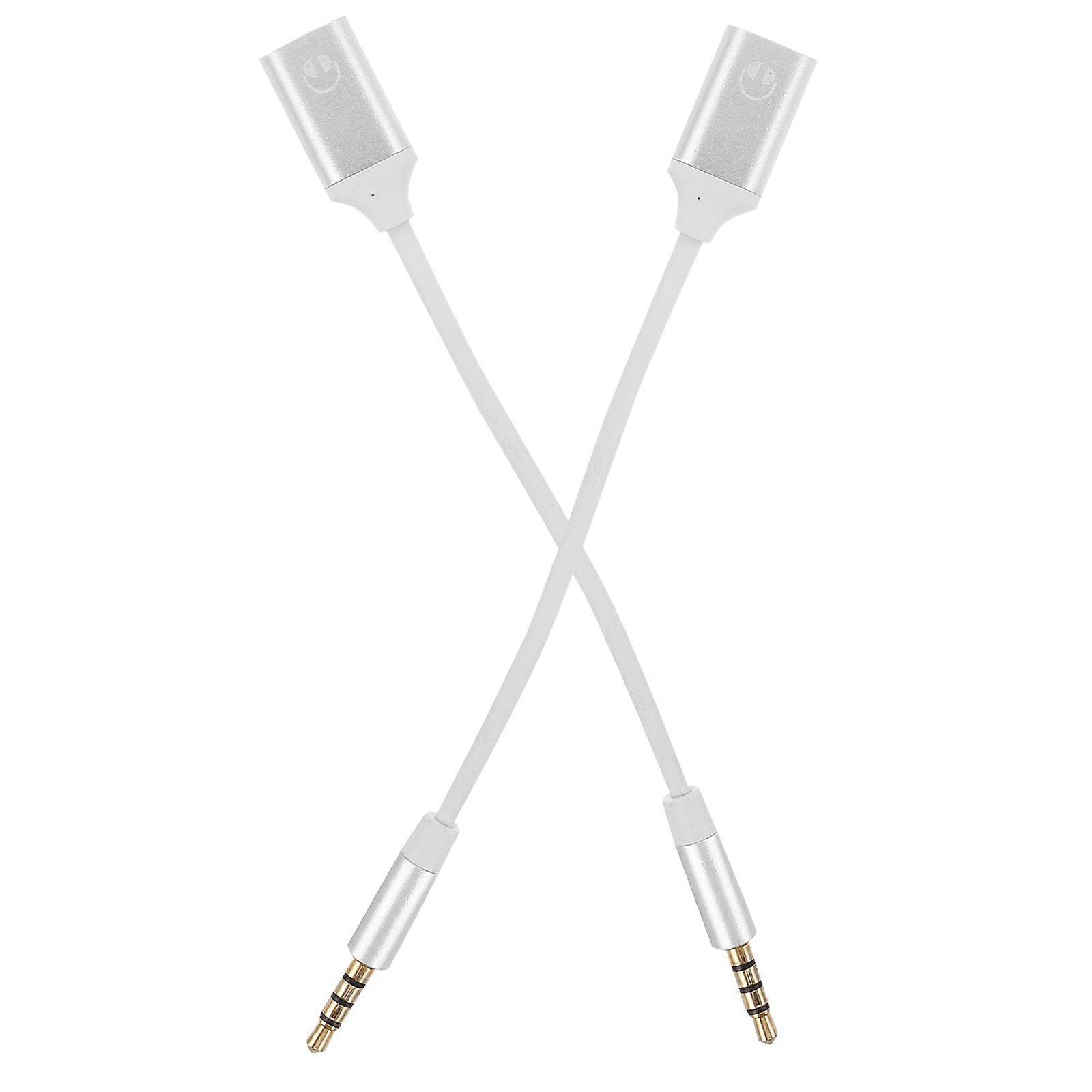 Type C to Audio Jack Adapter for Phones and Laptops 10Pcs Silver Headphone