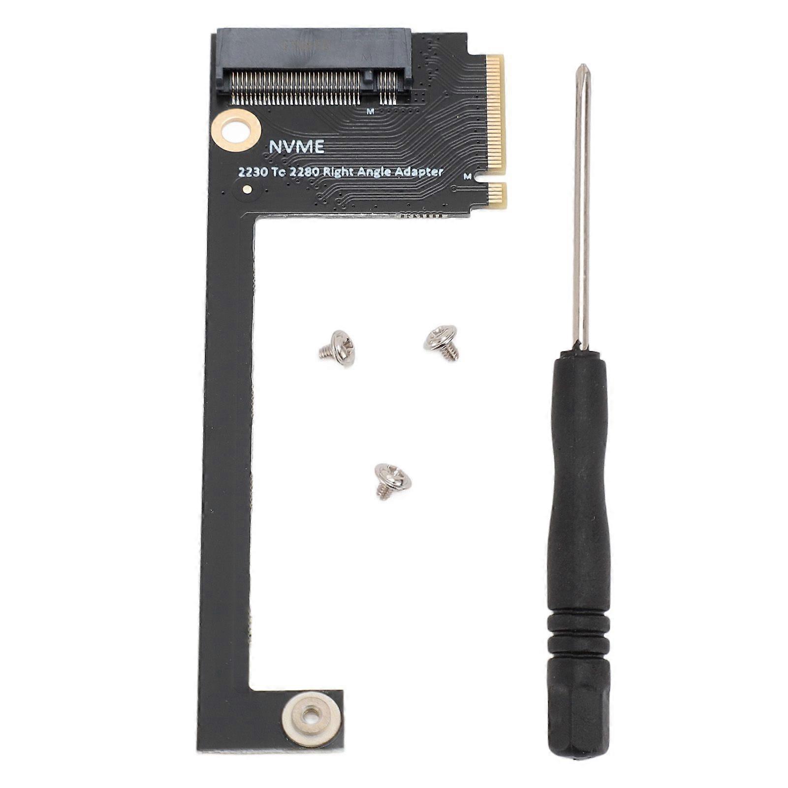 For Rog Ally Handheld Conversion 2230 to 2280 SSD Expansion Board NVME M Key NGFF M.2 PCIE 4.0 3.0 Gold Finger Adapter 90 Degree